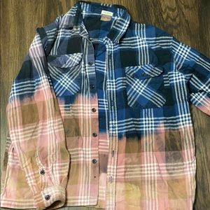 Distressed flannel